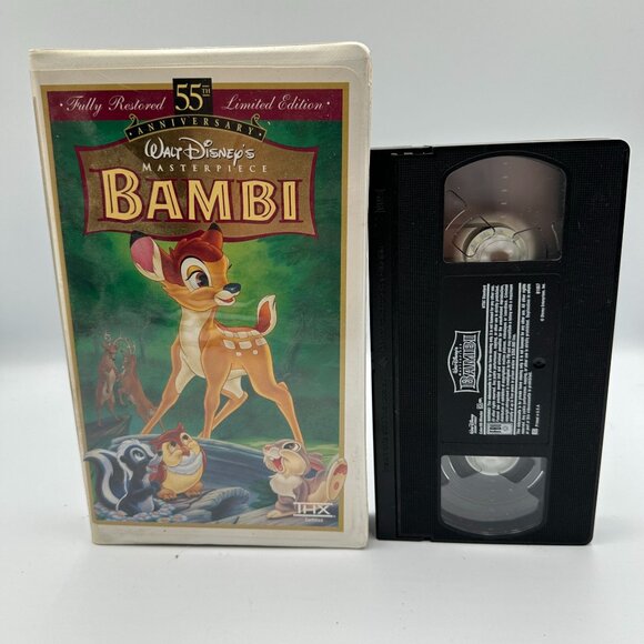 Walt Disney Masterpiece Bambi VHS 1997 55th Anniversary Limited Edition - Picture 3 of 3